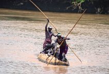 11: Dassanech crossing the Omo river