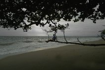20: Waiting for sunset at Libreville beach