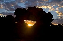 16: Sunset in Isalo window