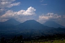 8: From left to wright  Karisimbi, Mikeno and Bisoke  (the Virungas)