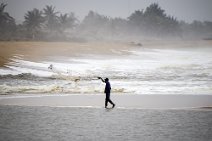 15: Fisher in Aneho harbour.