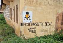 5: Forbidden to shit under fine, Kpalimé village