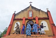 20: Leaving  sunday mass in Kuma-Konda