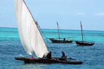 9: Fishers at Nungwi  beach ..