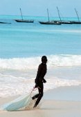 11: Young fisher at Nungwi  beach