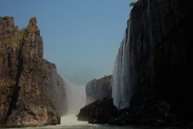 22: Victoria falls on boat from the Zambezi